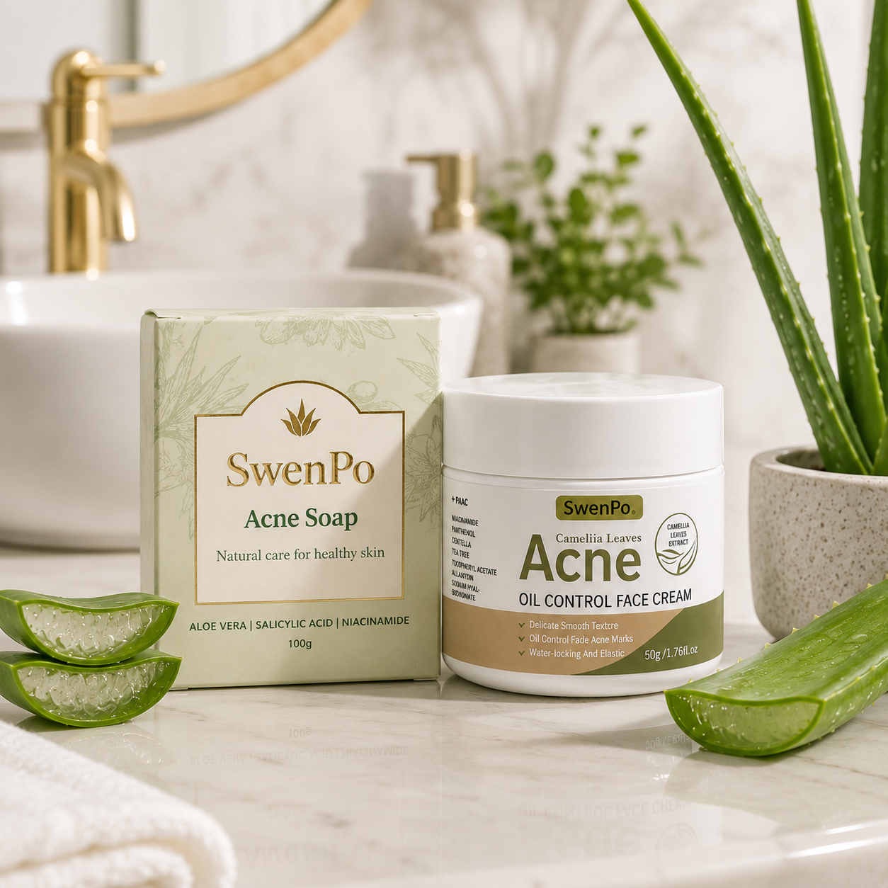 SwenPo Oil Control Duo — Cleanse. Balance. Hydrate.