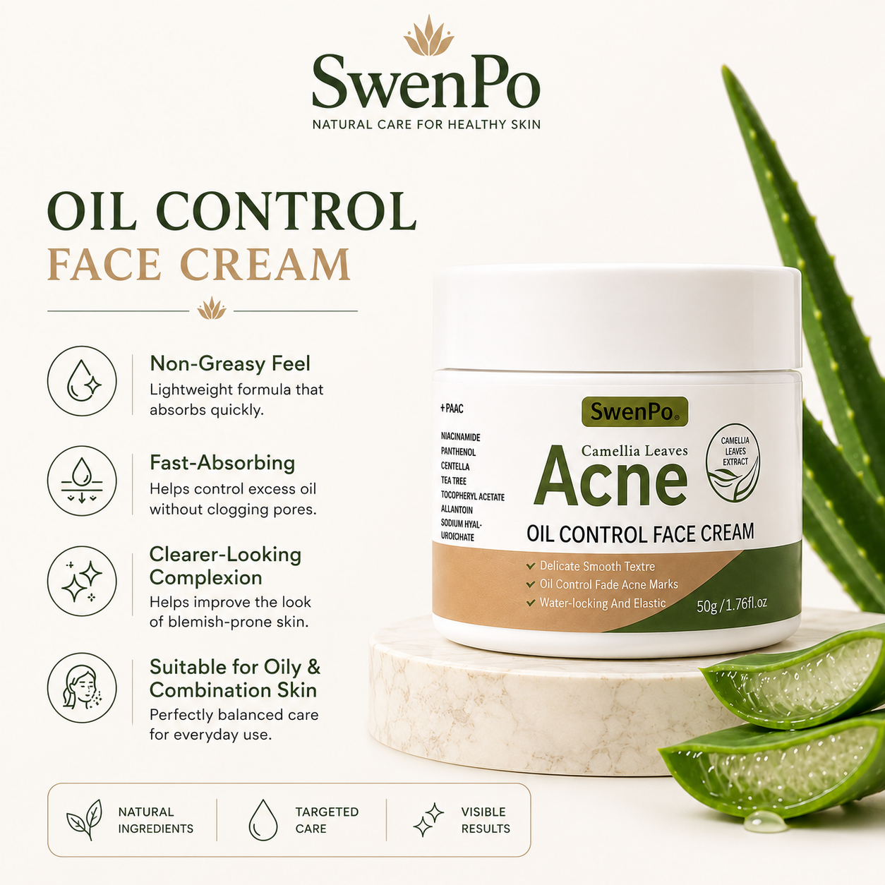 SwenPo Oil Control Face Cream
