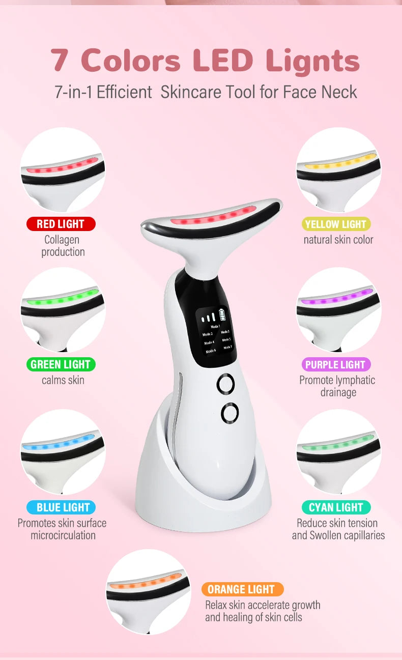 SwenPo Glow Pro – 7-in-1 LED Facial Massager & Skin Rejuvenation Device