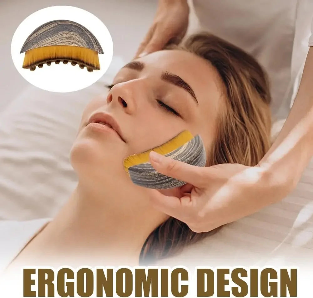 Lymphatic Drainage Face Sculpting Brush | Jawline & Contour Massager