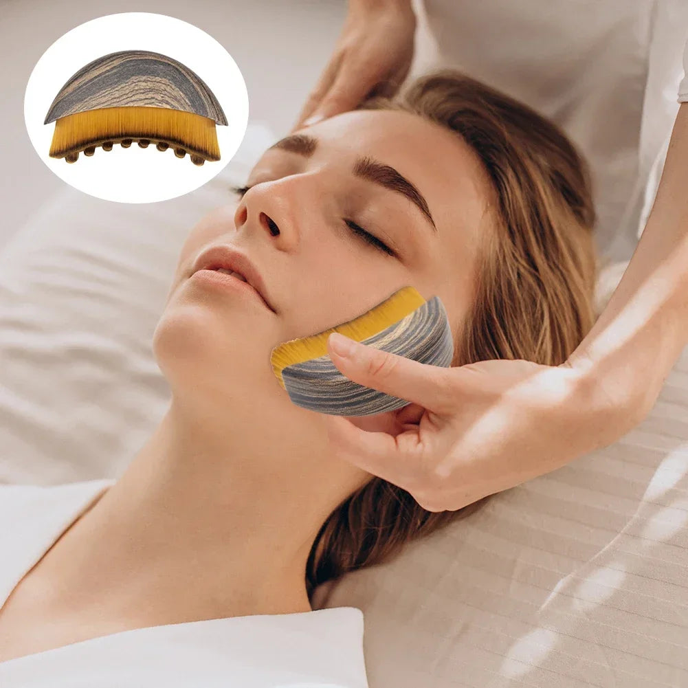 Lymphatic Drainage Face Sculpting Brush | Jawline & Contour Massager