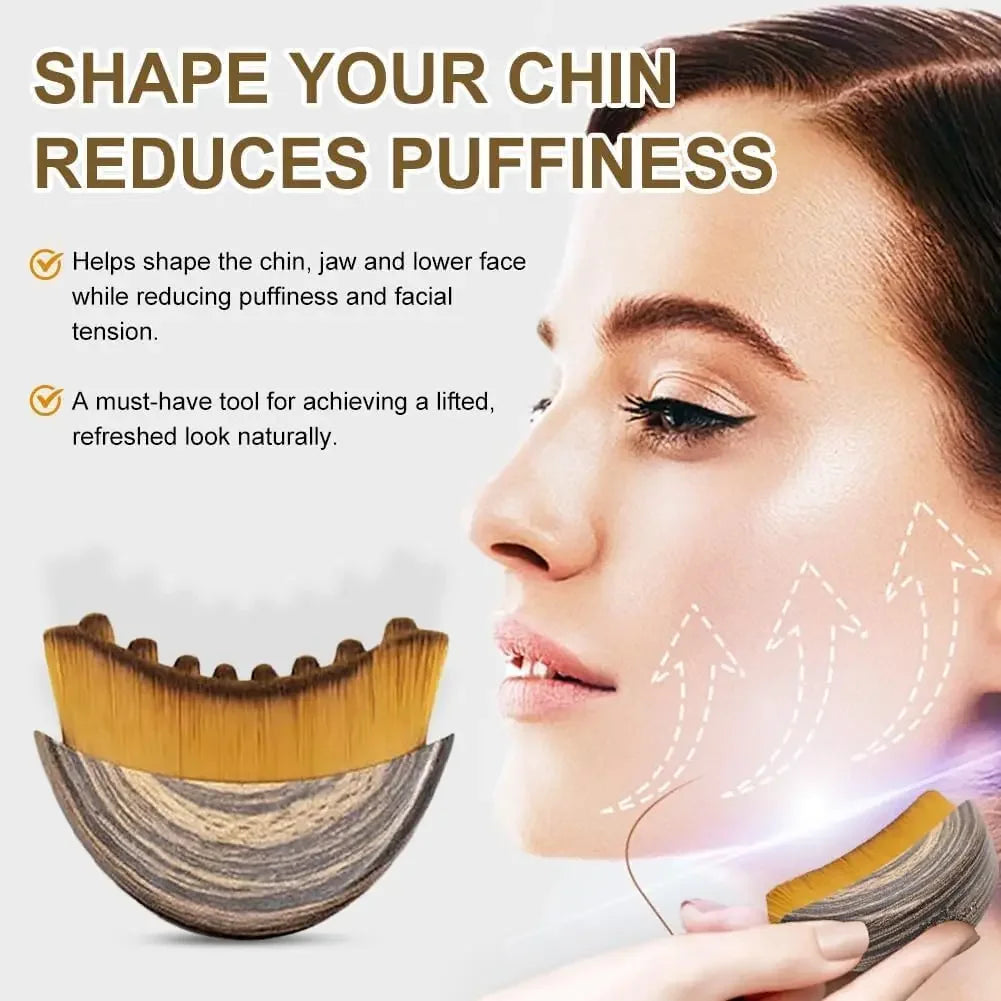 Lymphatic Drainage Face Sculpting Brush | Jawline & Contour Massager