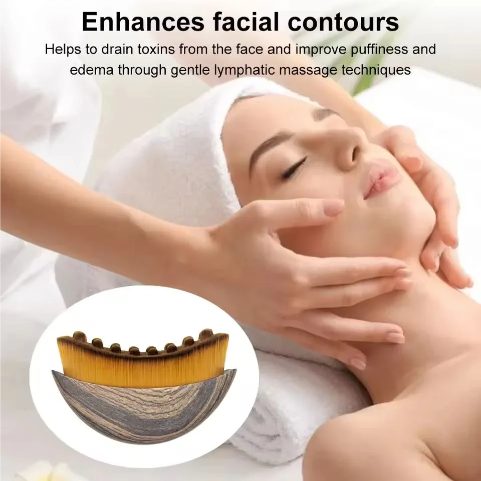 Lymphatic Drainage Face Sculpting Brush | Jawline & Contour Massager