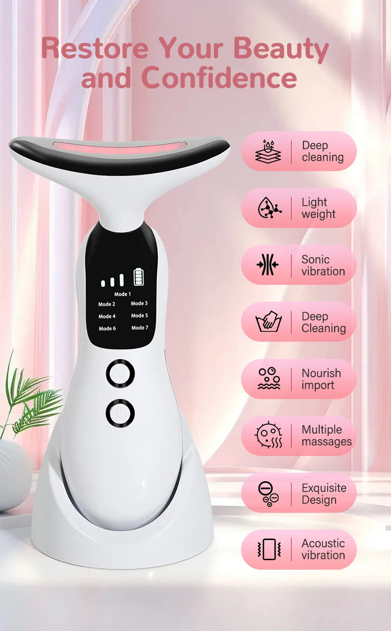 SwenPo Glow Pro – 7-in-1 LED Facial Massager & Skin Rejuvenation Device