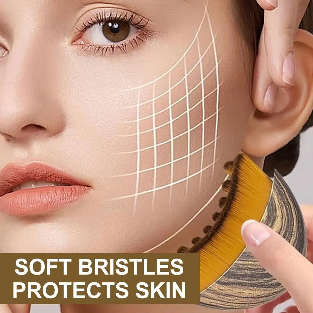 Lymphatic Drainage Face Sculpting Brush | Jawline & Contour Massager