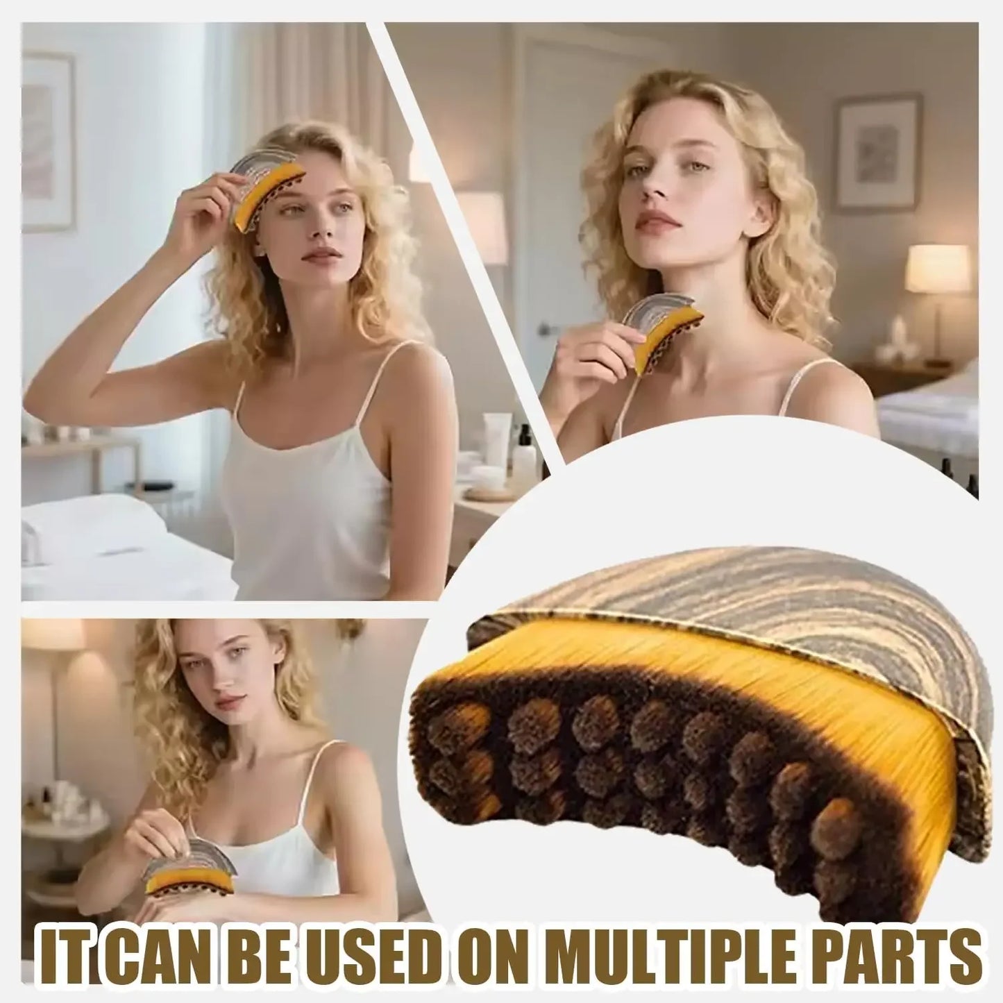 Lymphatic Drainage Face Sculpting Brush | Jawline & Contour Massager