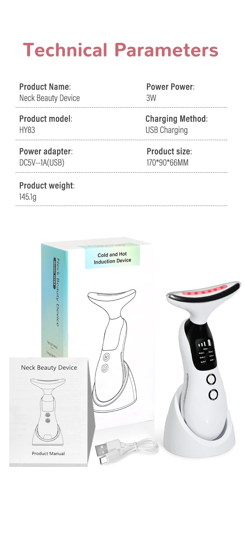 SwenPo Glow Pro – 7-in-1 LED Facial Massager & Skin Rejuvenation Device